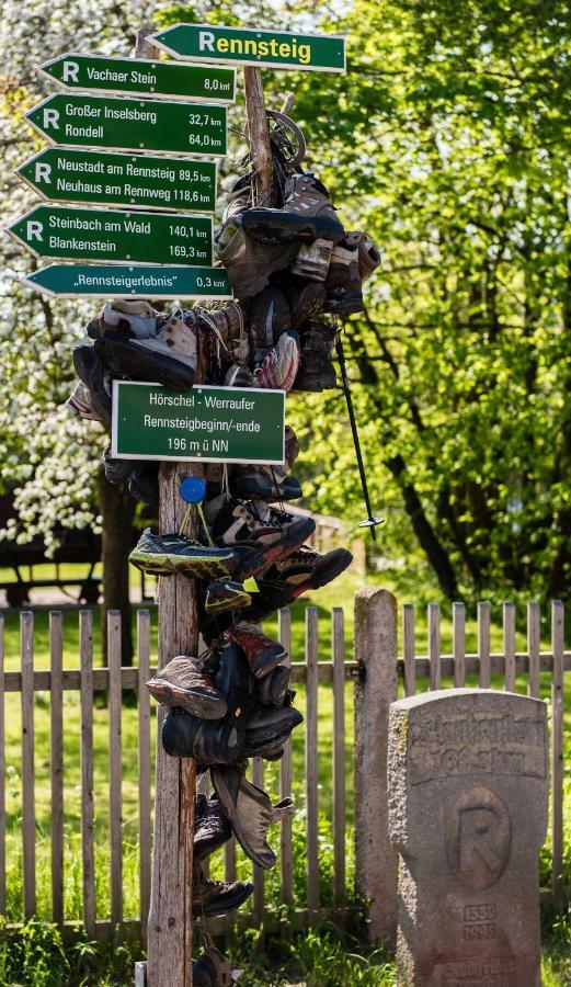 Pension "Tor Zum Rennsteig" Horschel Exteriör bild